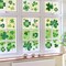 St Patricks Day Window Clings, Extra Large Shamrock Window Stickers Decorations for St. Patricks Window Decorations, 8 Sheets
